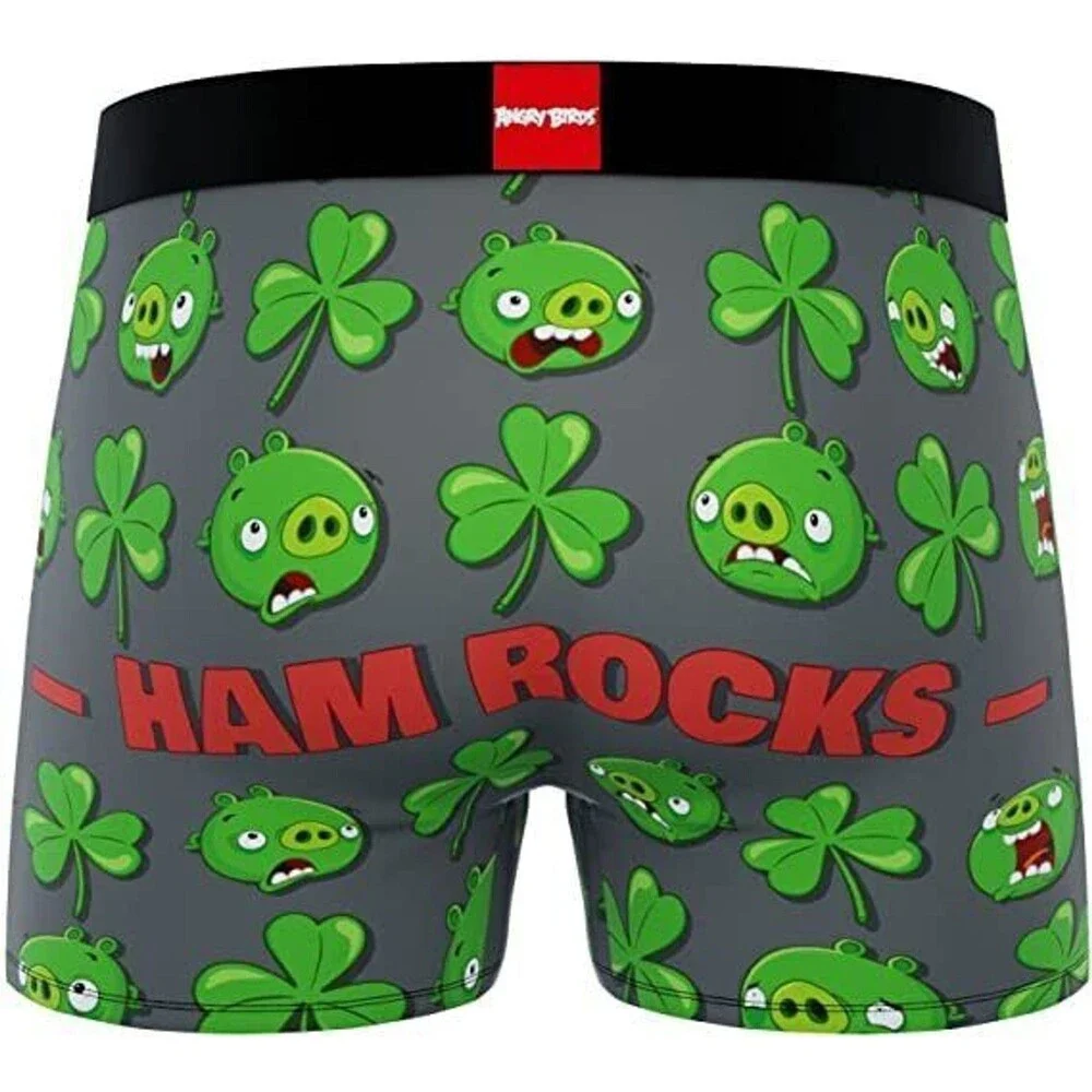 Crazy Boxer Angry Birds St Patrick Men's Boxer Brief - Small